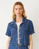 Soft Denim Short Sleeve Shirt sold by Monrow