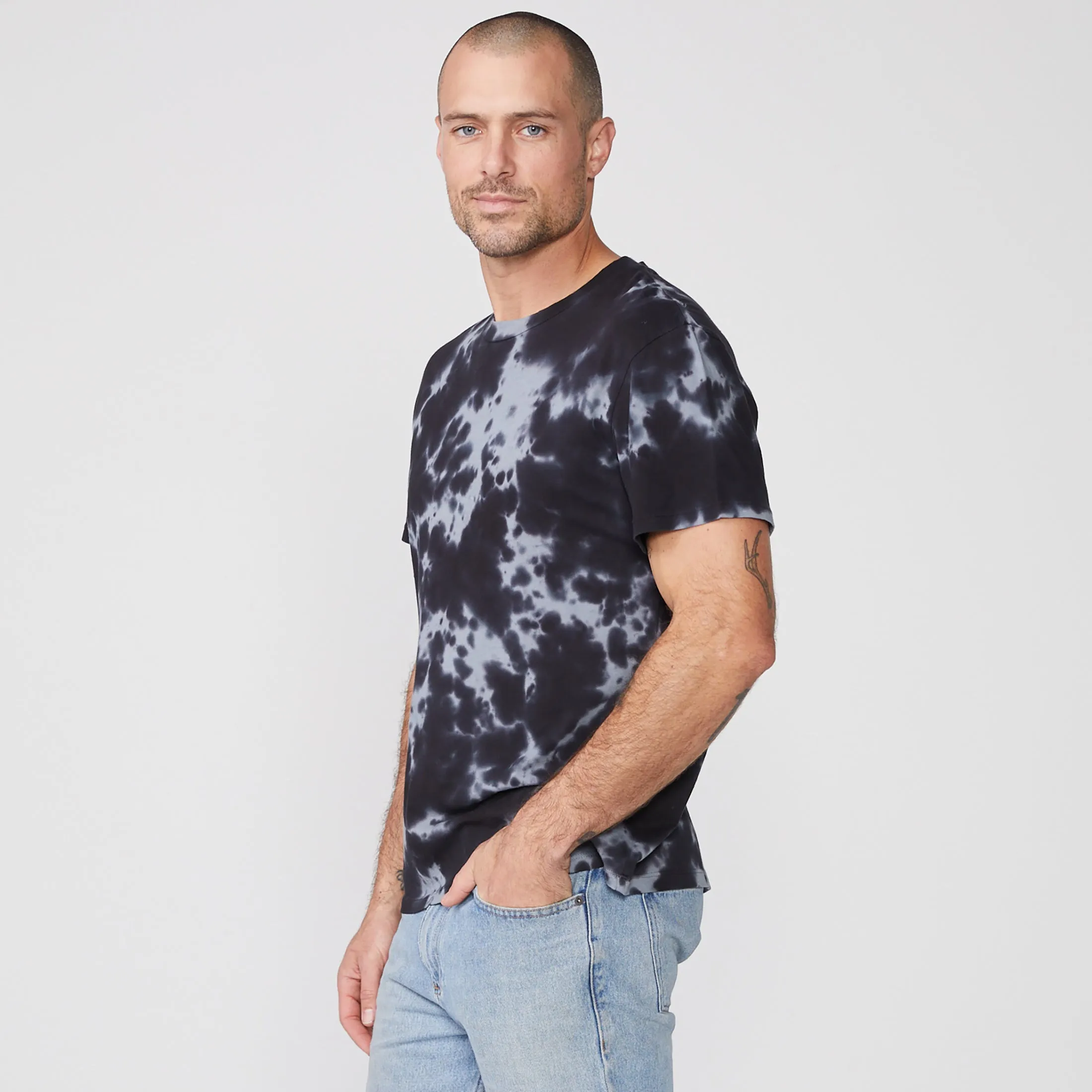 Tie Dye Relaxed Crew sold by Monrow product image thumbnail 3