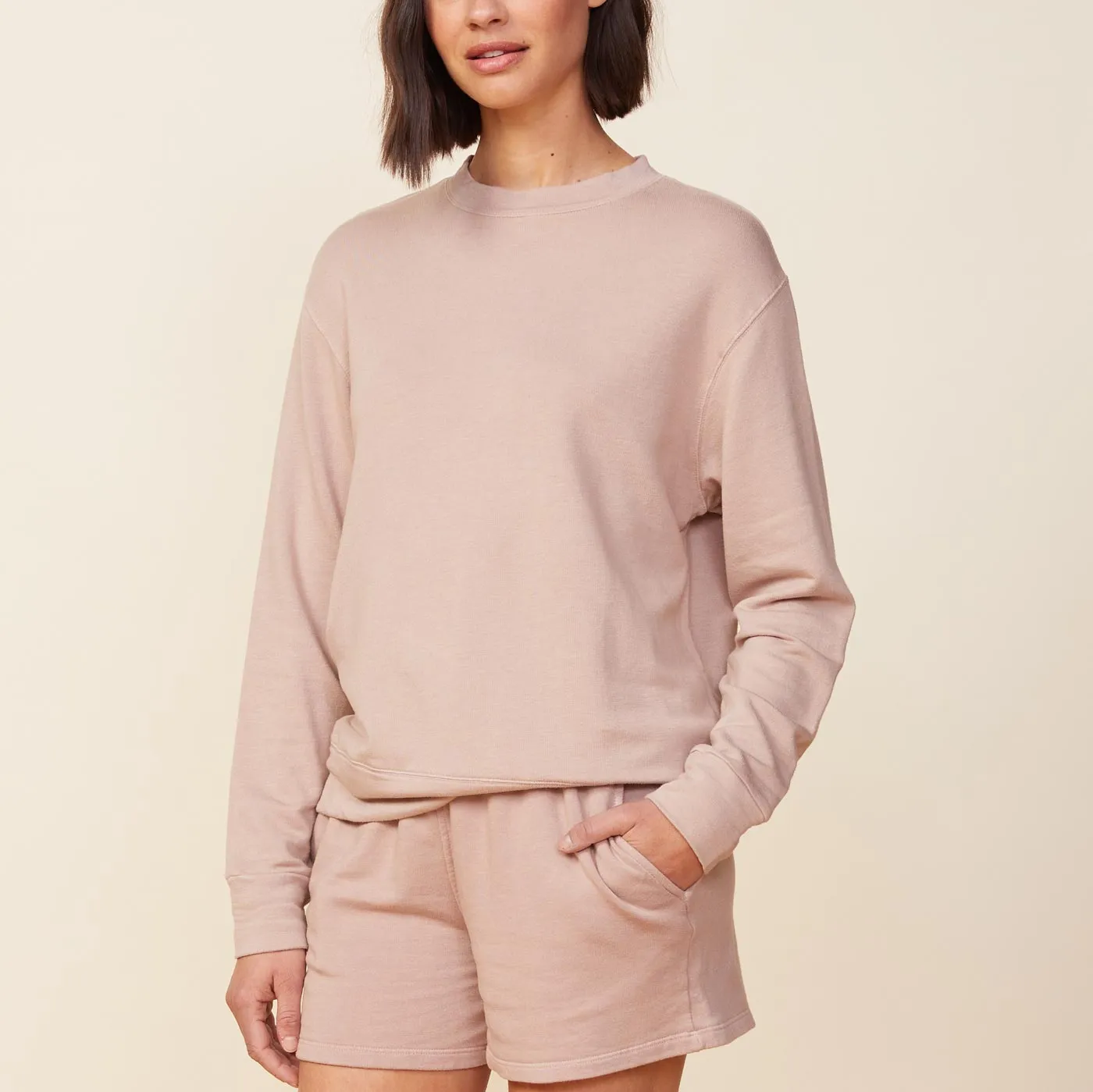 Supersoft Fleece Boyfriend Sweatshirt sold by Monrow