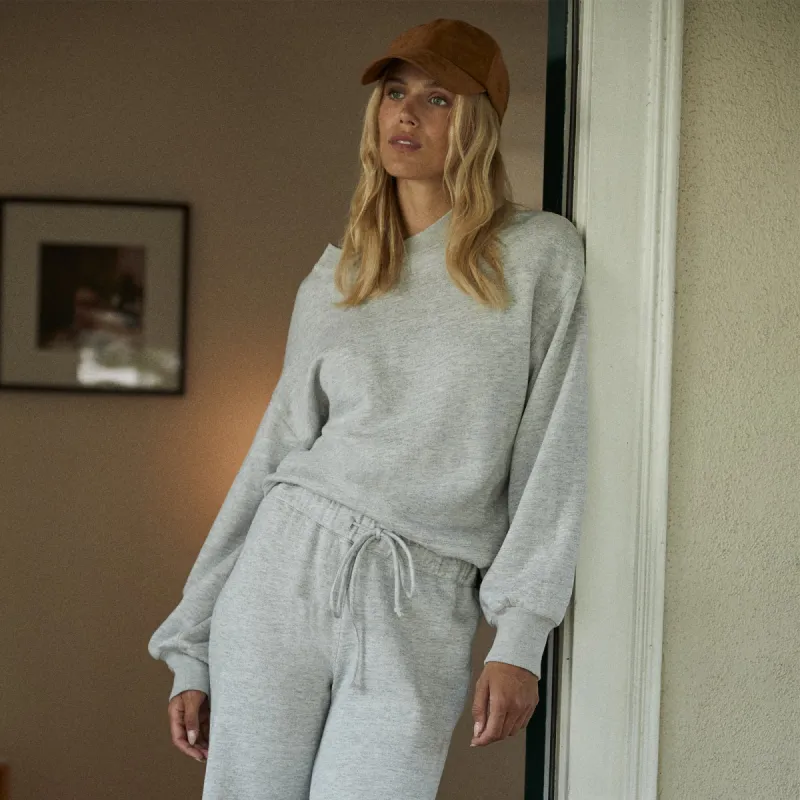 Blouson Sleeve Crew Neck Sweatshirt sold by Monrow