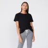 Super Fine Jersey Oversized Crew Neck Tee sold by Monrow