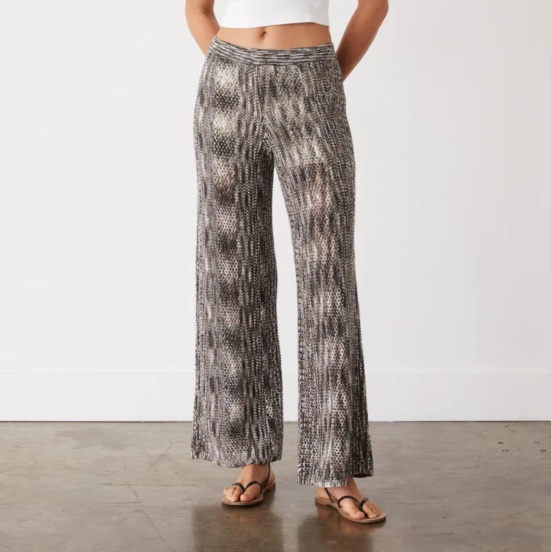 Space-dye Crochet Wide Leg Pant sold by Monrow