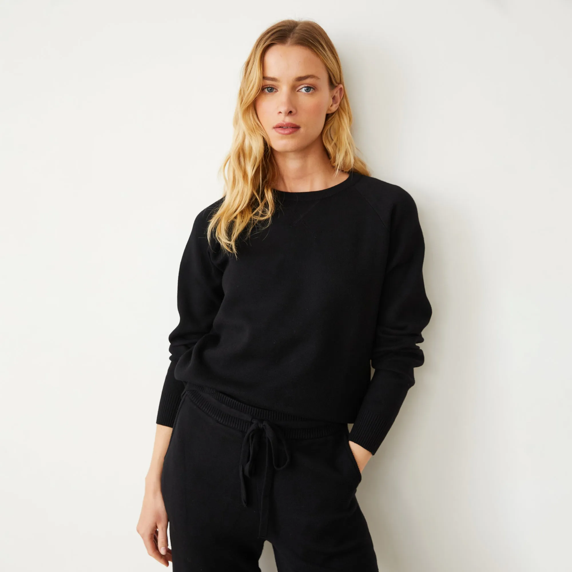 Soft Knit Raglan Sweater sold by Monrow