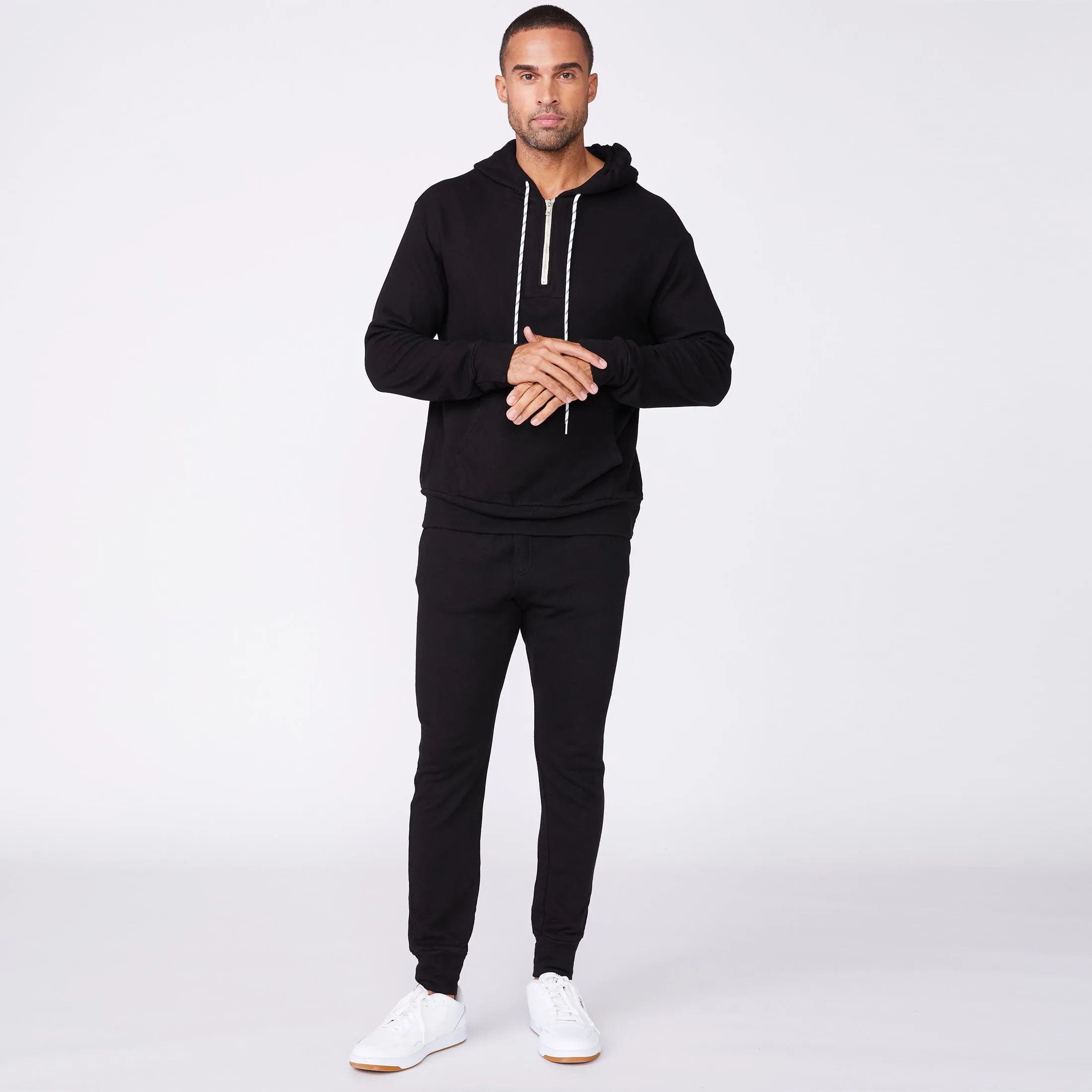 Bungee Cord Quarter Zip Hoody sold by Monrow product image thumbnail 3