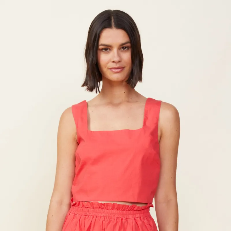 Poplin Tank sold by Monrow