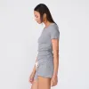Textured Tri-Blend Fitted Crew Neck Tee sold by Monrow