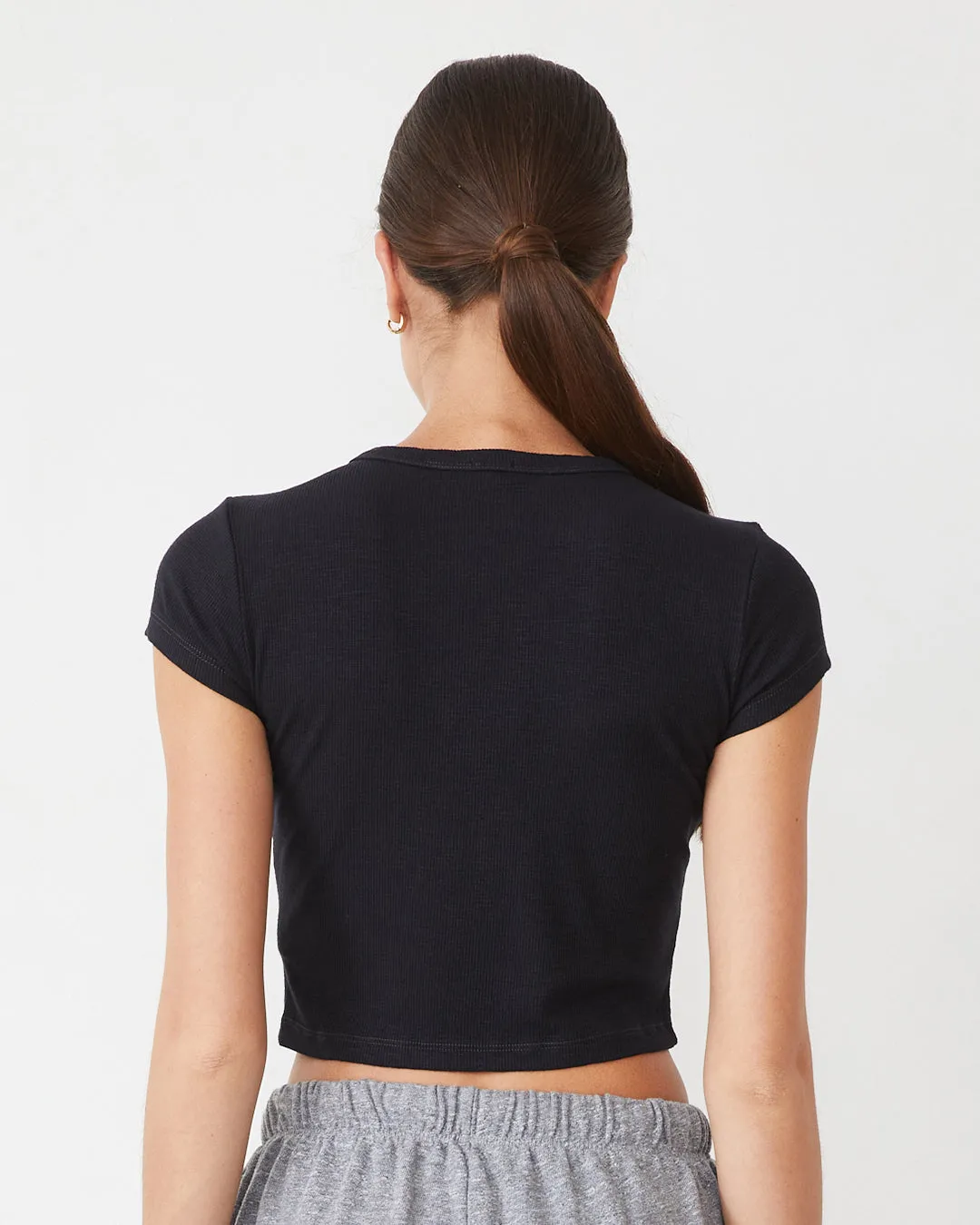 Supersoft Rib Mini Crew sold by Monrow product image thumbnail 4