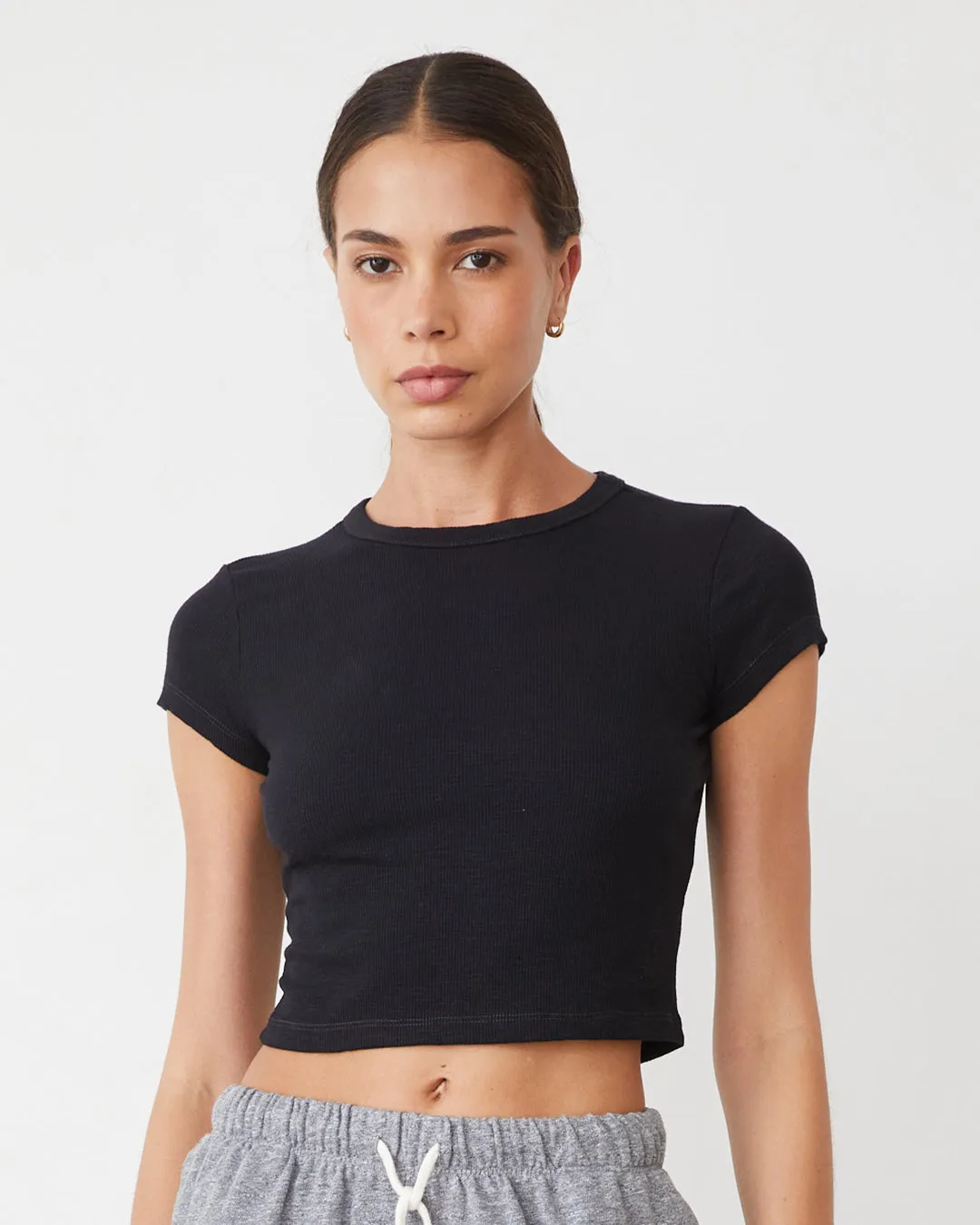 Supersoft Rib Mini Crew sold by Monrow product image thumbnail 2