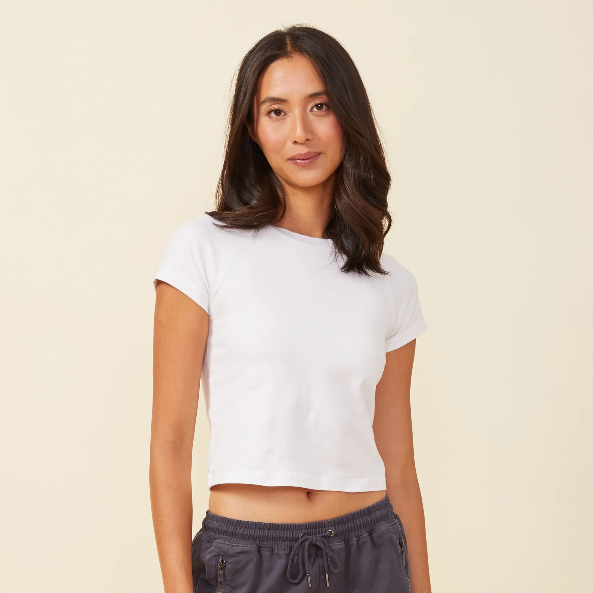 Fitted Cap Sleeve Tee sold by Monrow