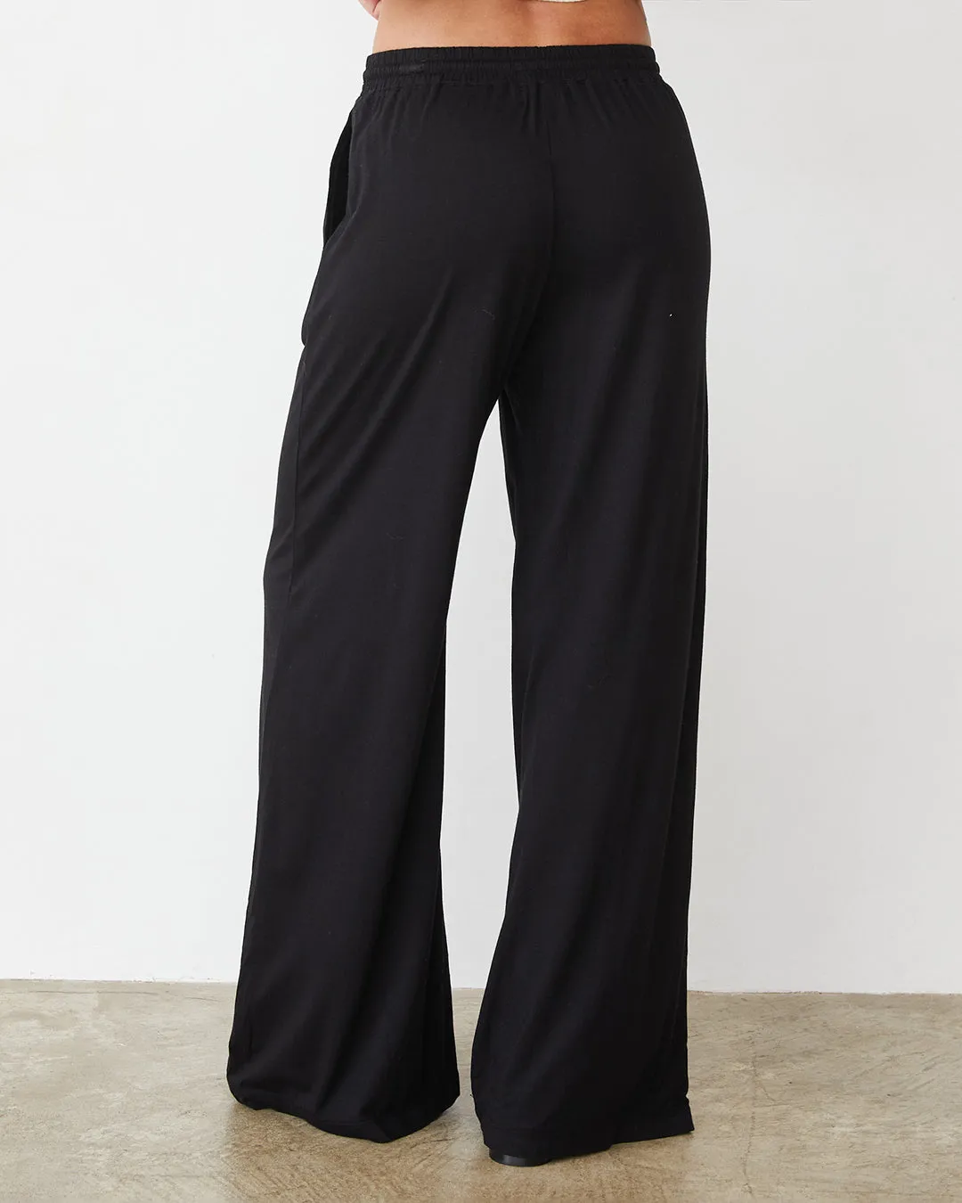 Organic Jersey Wide Leg Pant sold by Monrow product image thumbnail 3