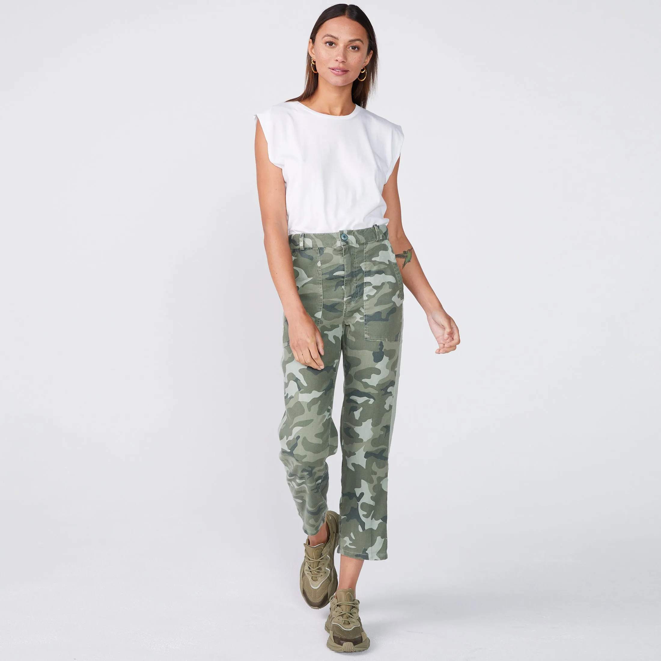 Urban Camo Straight Leg Pant sold by Monrow product image thumbnail 2