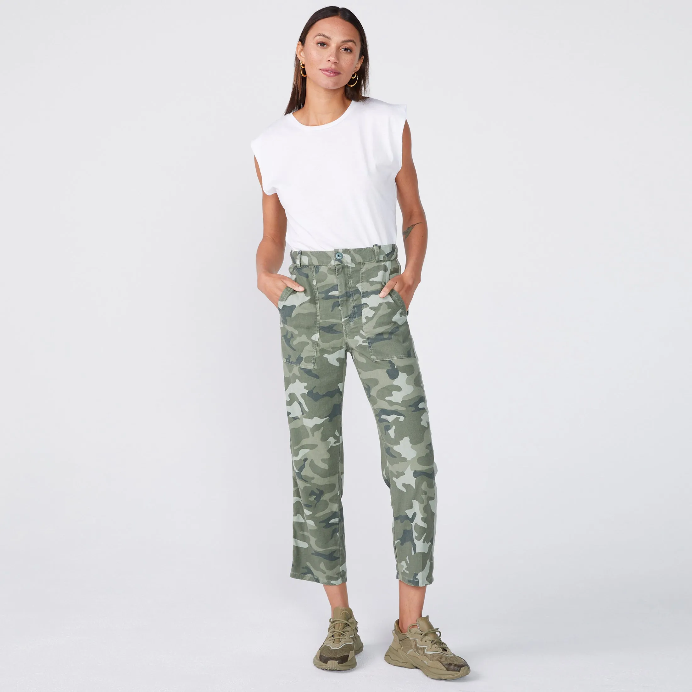 Urban Camo Straight Leg Pant sold by Monrow product image thumbnail 3
