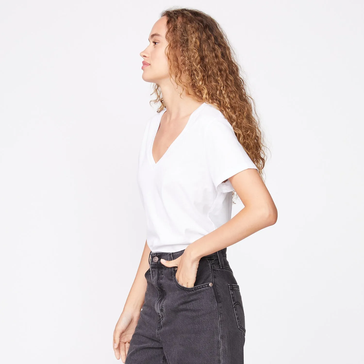 90's V Neck sold by Monrow product image thumbnail 3