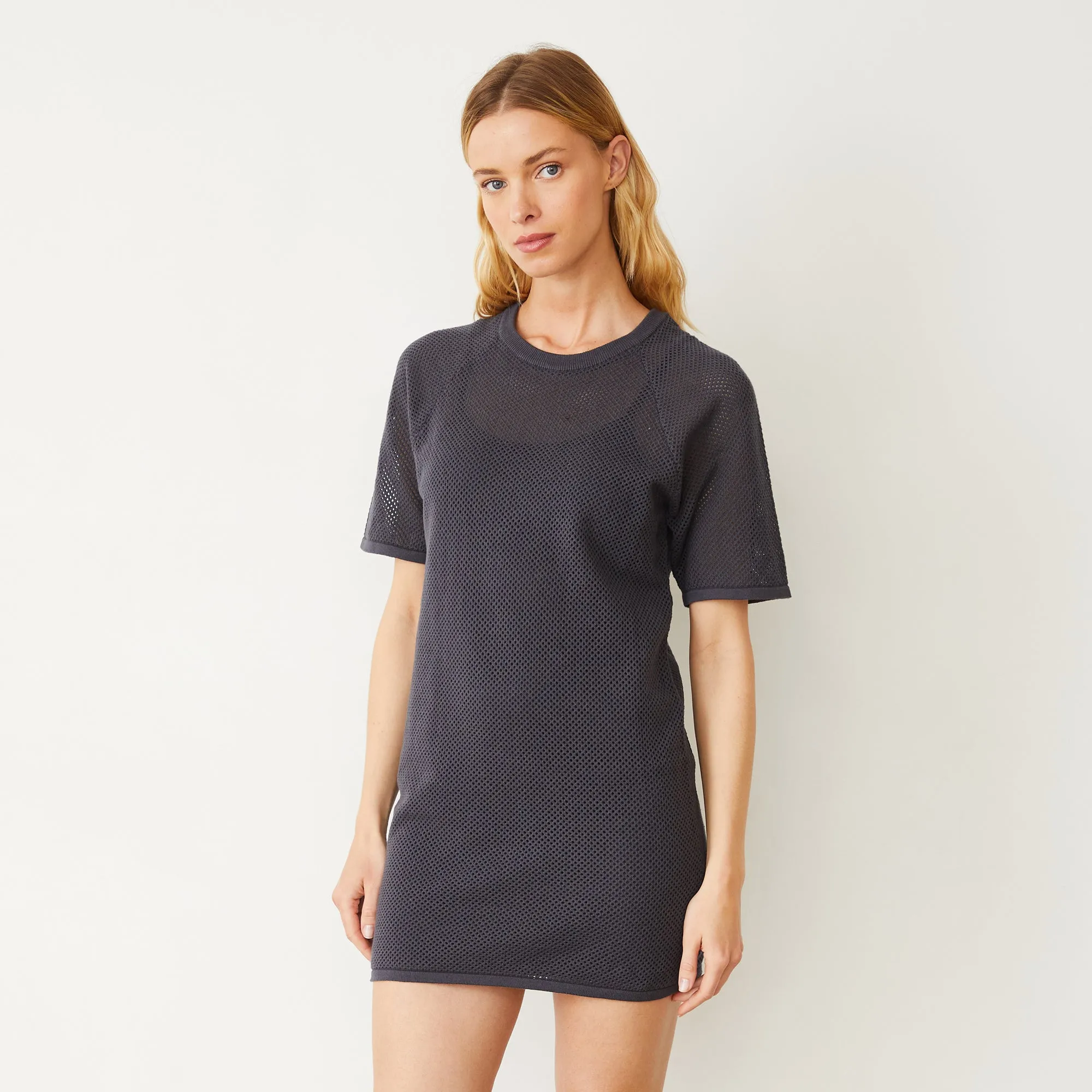 Cotton Mesh Raglan Dress sold by Monrow product image thumbnail 3