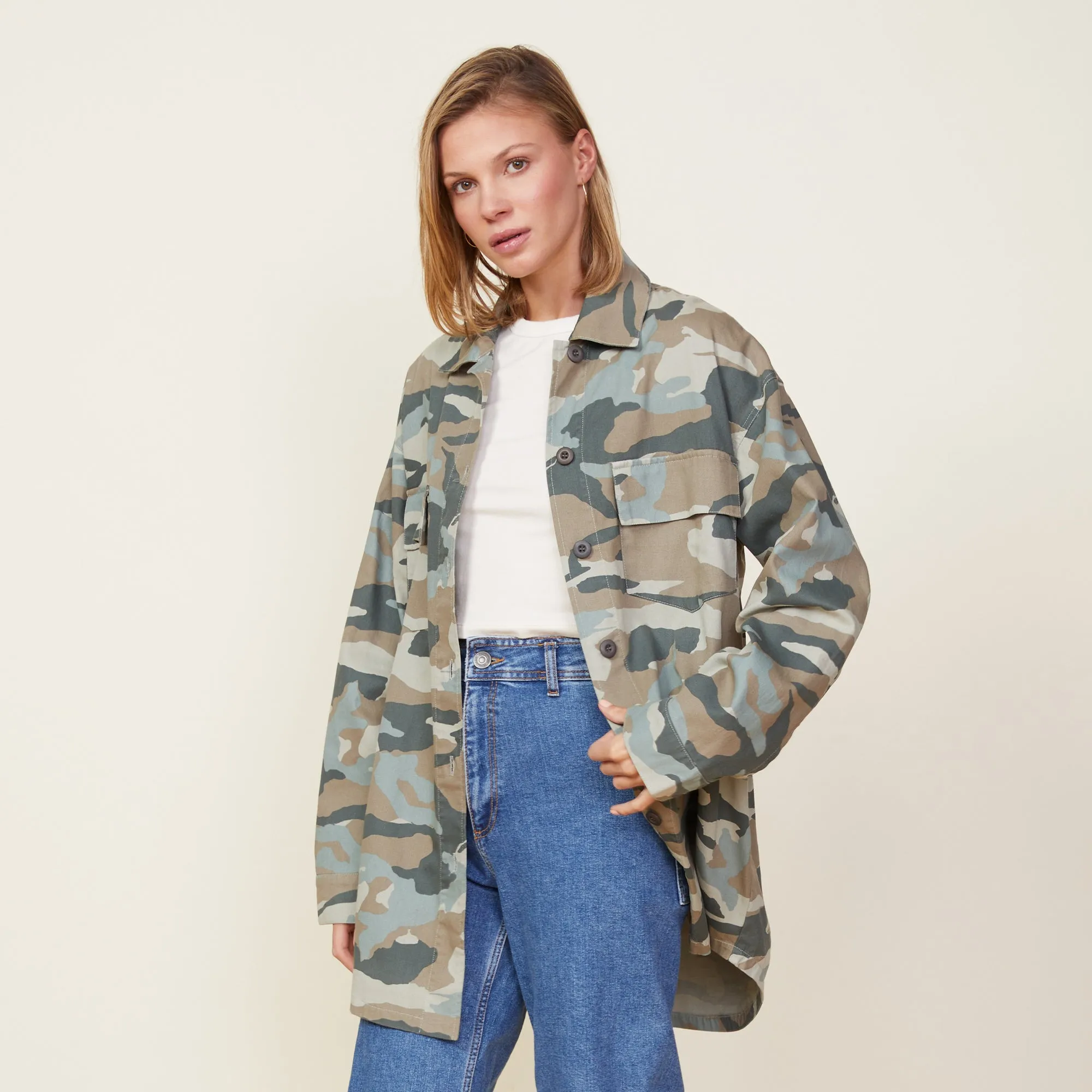 Camo Military Jacket sold by Monrow product image thumbnail 5
