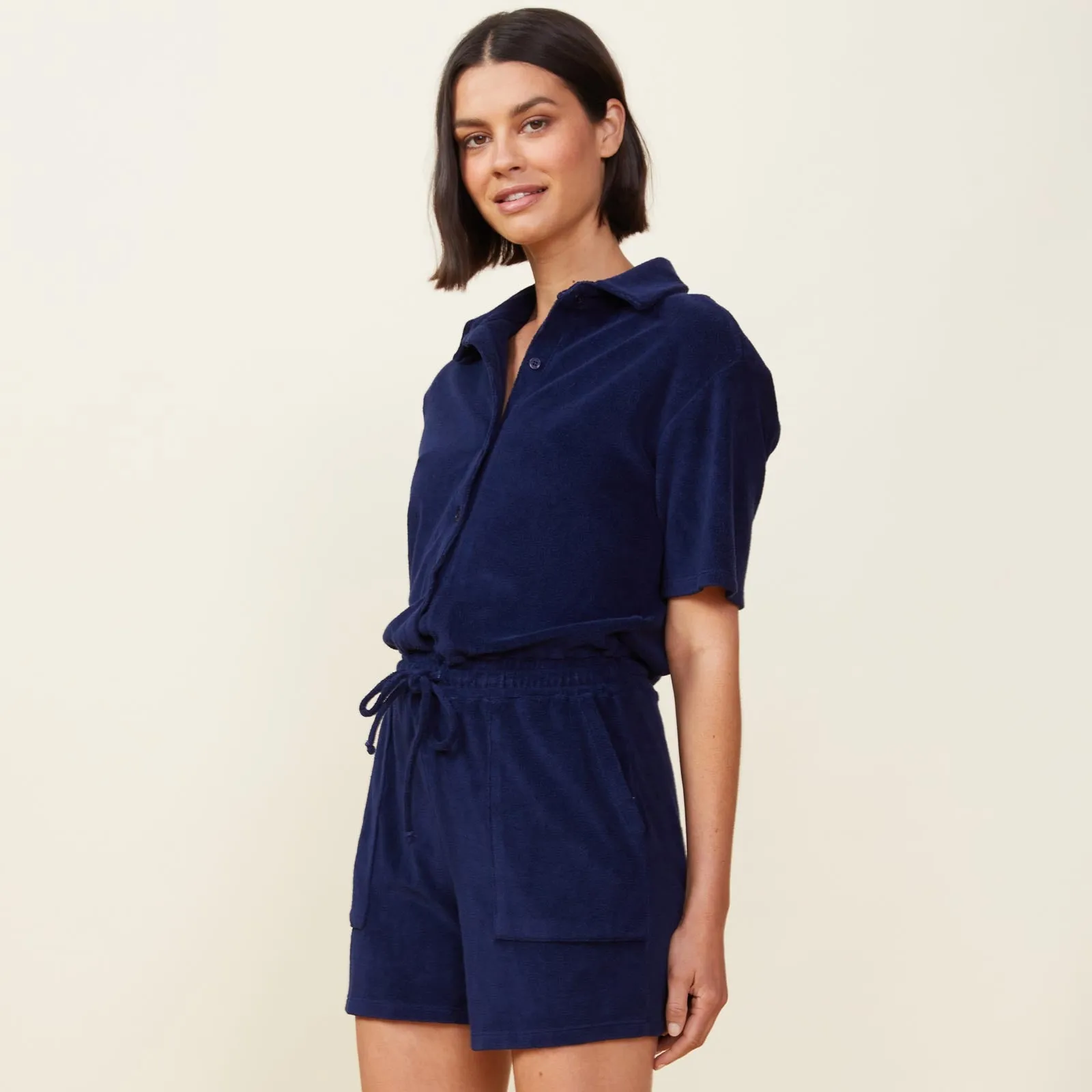 Terry Cloth Romper sold by Monrow product image thumbnail 4