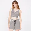 Stripe Crop Lounge Tank sold by Monrow