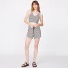 Stripe Crop Lounge Tank sold by Monrow