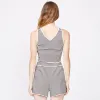 Stripe Crop Lounge Tank sold by Monrow