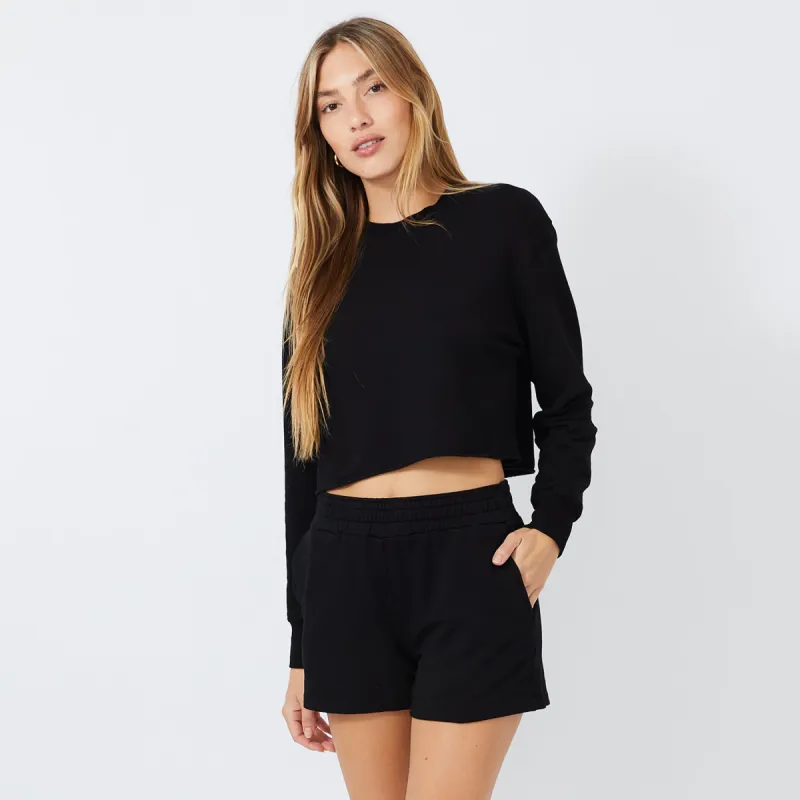 Cropped Boyfriend Sweatshirt sold by Monrow