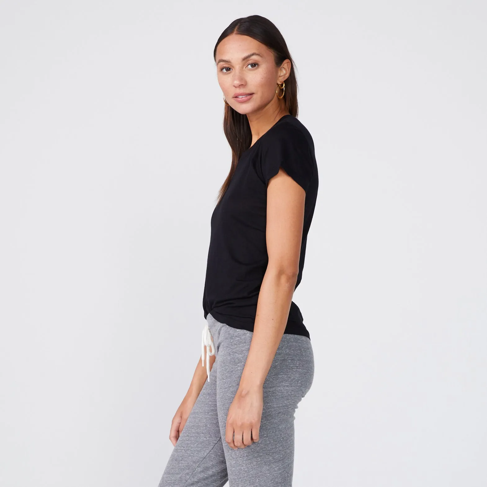 Tissue Fitted Crew Neck Tee sold by Monrow product image thumbnail 4
