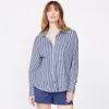 Stretch Poplin Stripe Shirt sold by Monrow