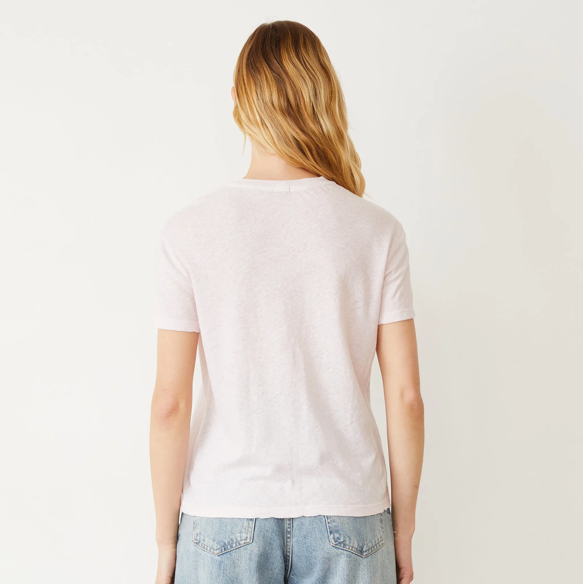 Linen Jersey Basic Crew Neck Tee sold by Monrow product image thumbnail 4