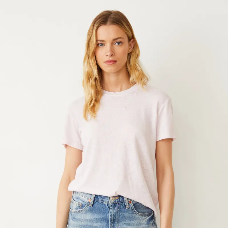 Linen Jersey Basic Crew Neck Tee sold by Monrow