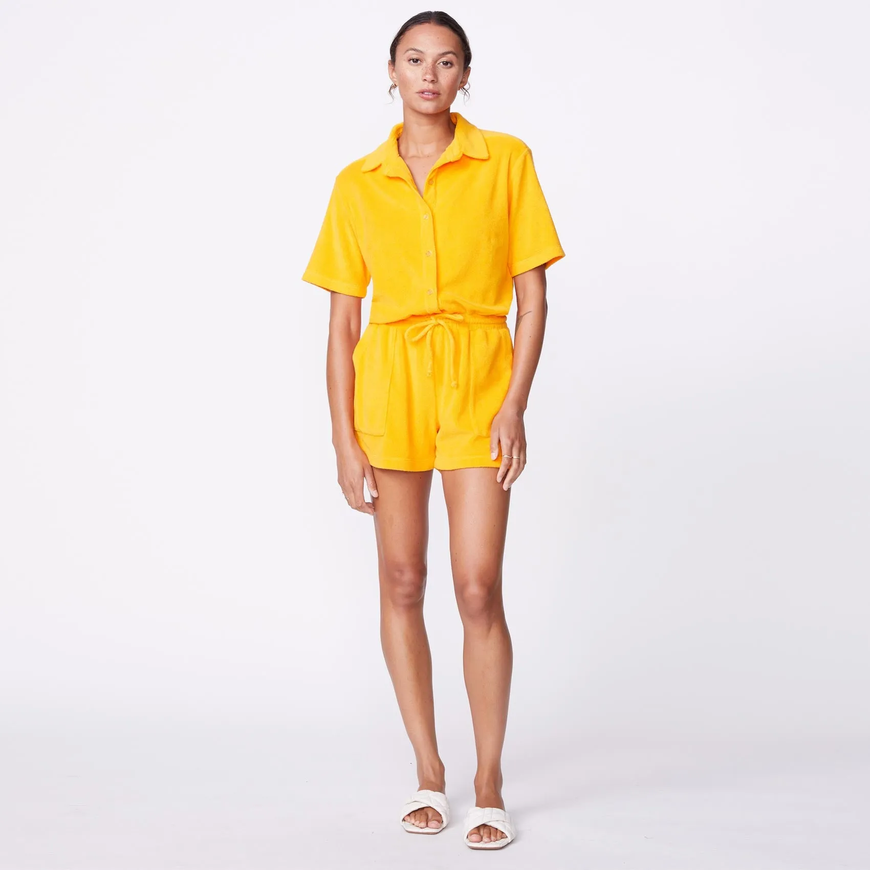 Terry Cloth Romper sold by Monrow product image thumbnail 2