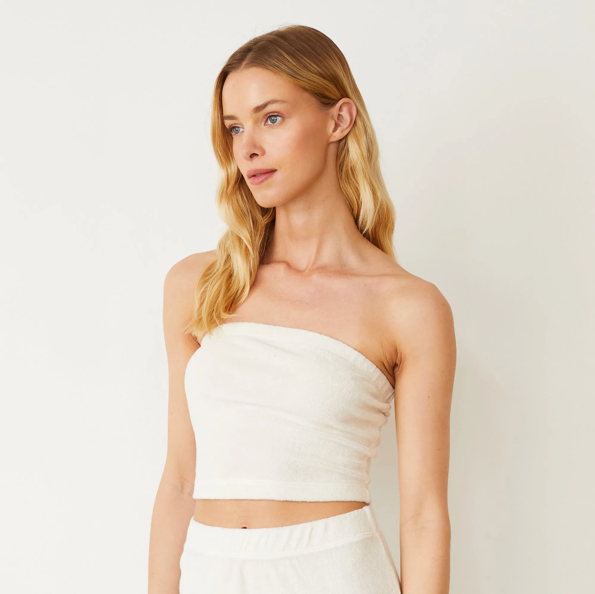 Terry Cloth Tube Top sold by Monrow product image thumbnail 3