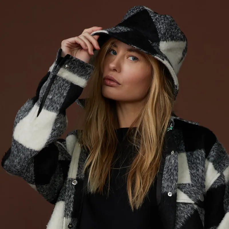 Plaid Bucket Hat sold by Monrow