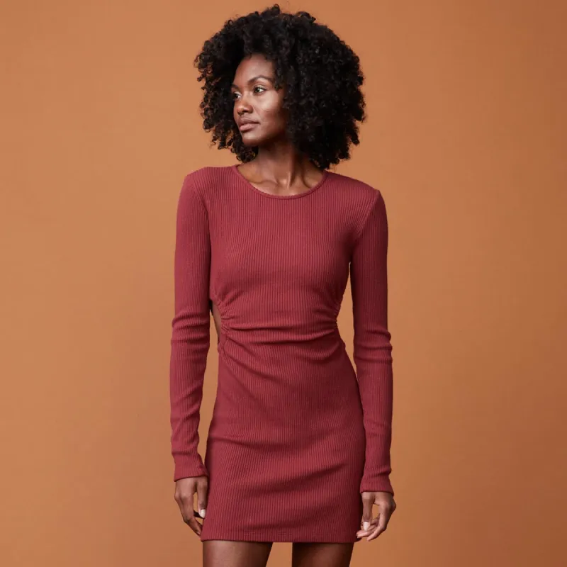 Brushed Rib Cut Out Dress sold by Monrow