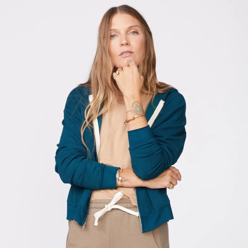 Supersoft Fleece Girlfriend Zip Up Hoody sold by Monrow