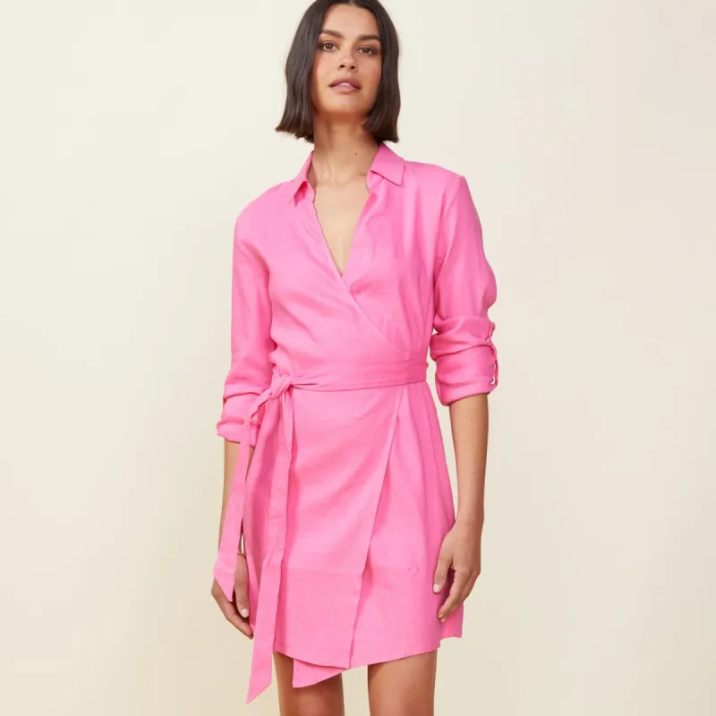 Linen Mini Dress sold by Monrow