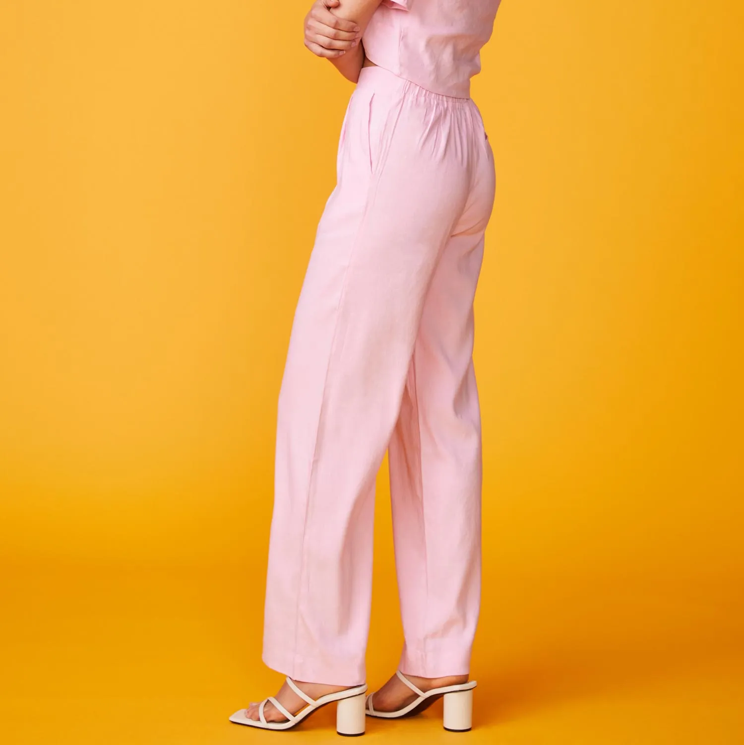 Linen Pleated Pants sold by Monrow product image thumbnail 3
