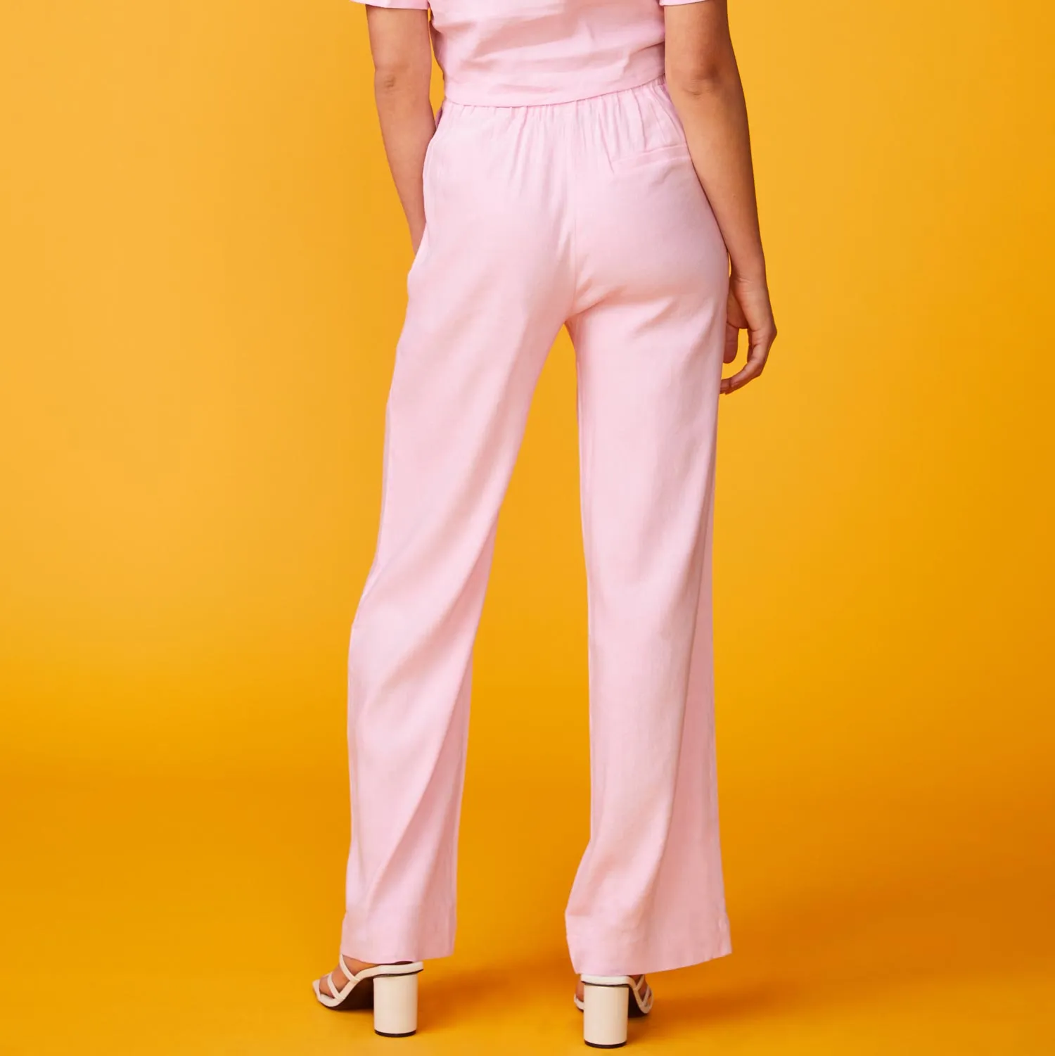 Linen Pleated Pants sold by Monrow product image thumbnail 4