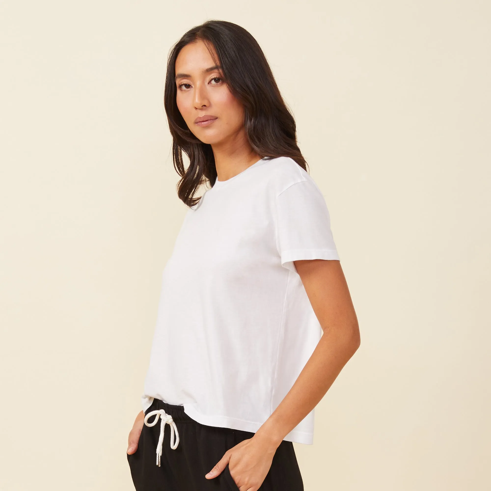 Basic Crew Neck Tee sold by Monrow product image thumbnail 3