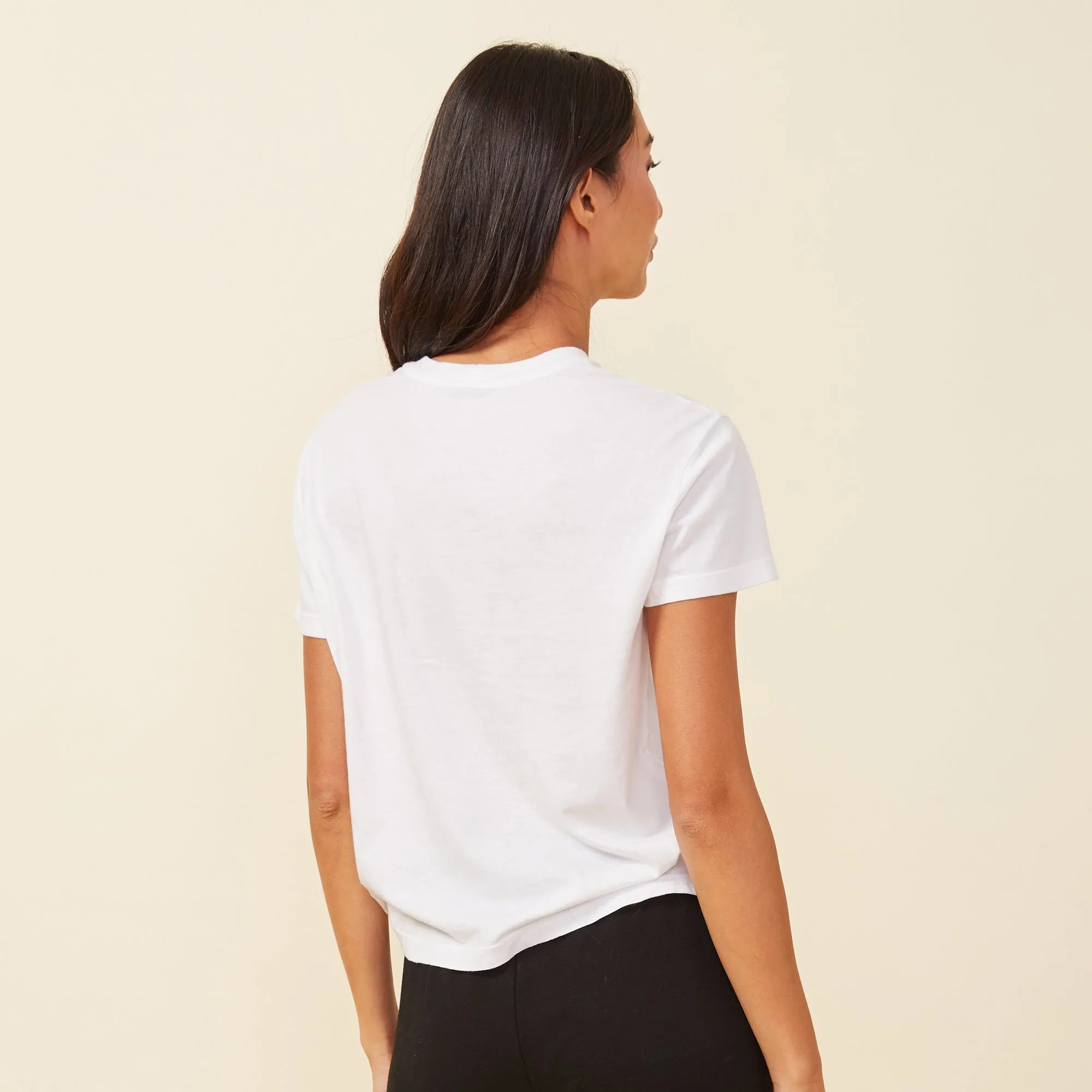 Basic Crew Neck Tee sold by Monrow product image thumbnail 4