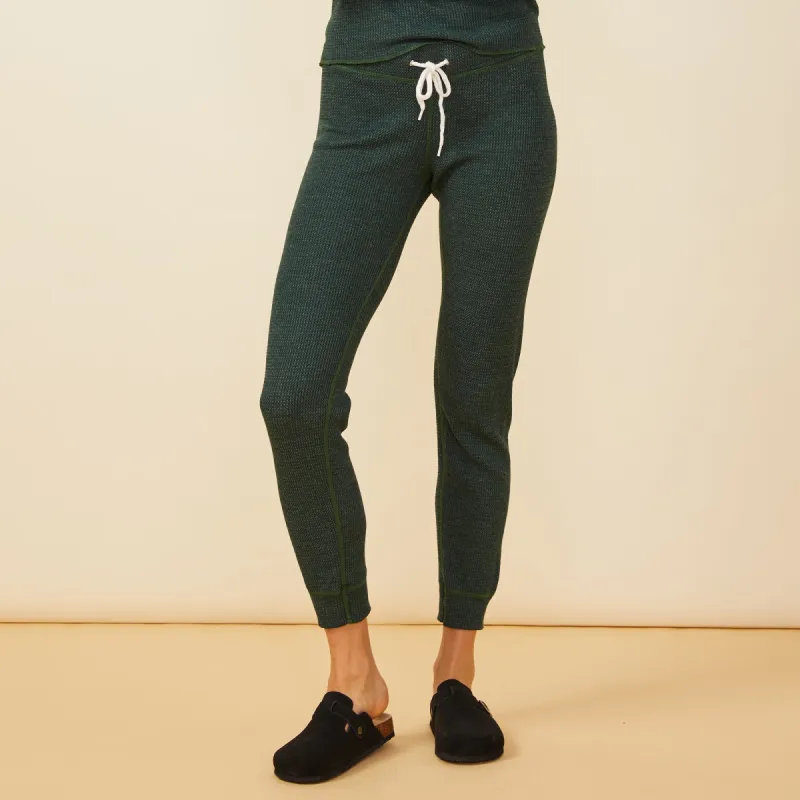 Cozy Heather Thermal Cuff Sweat made by Monrow