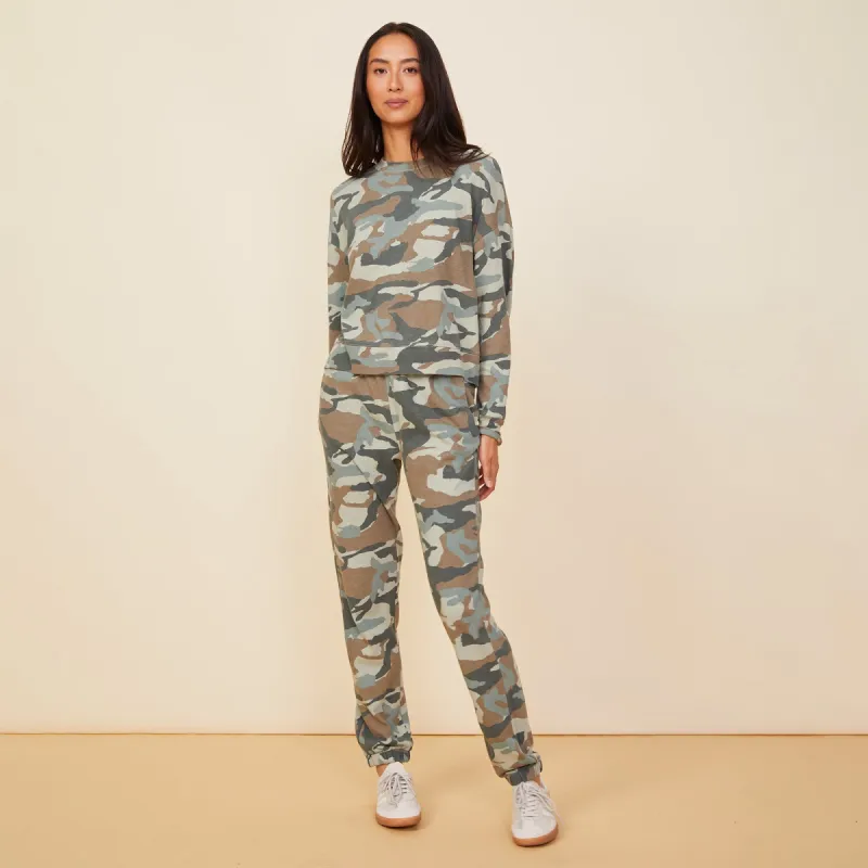 Camo Boxy Sweatshirt sold by Monrow