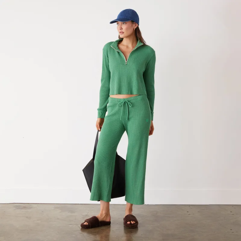 Waffle Crop Lounge Sweat sold by Monrow
