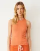 Supima Rib High Neck Tank sold by Monrow