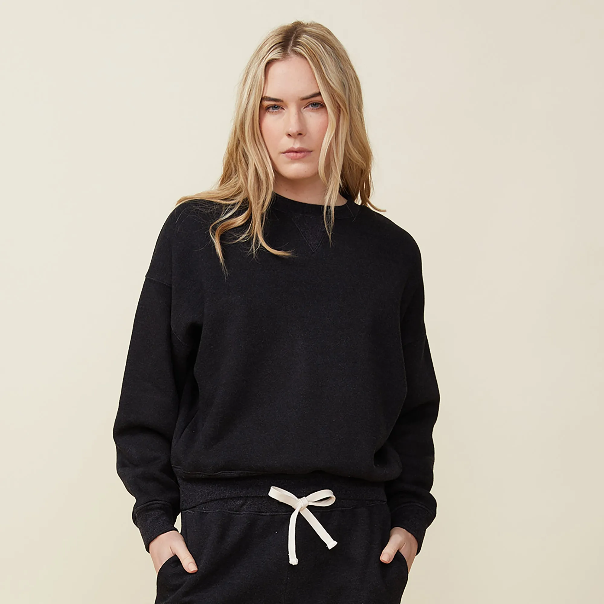 Teddy Fleece Crew Neck Sweatshirt sold by Monrow product image thumbnail 5