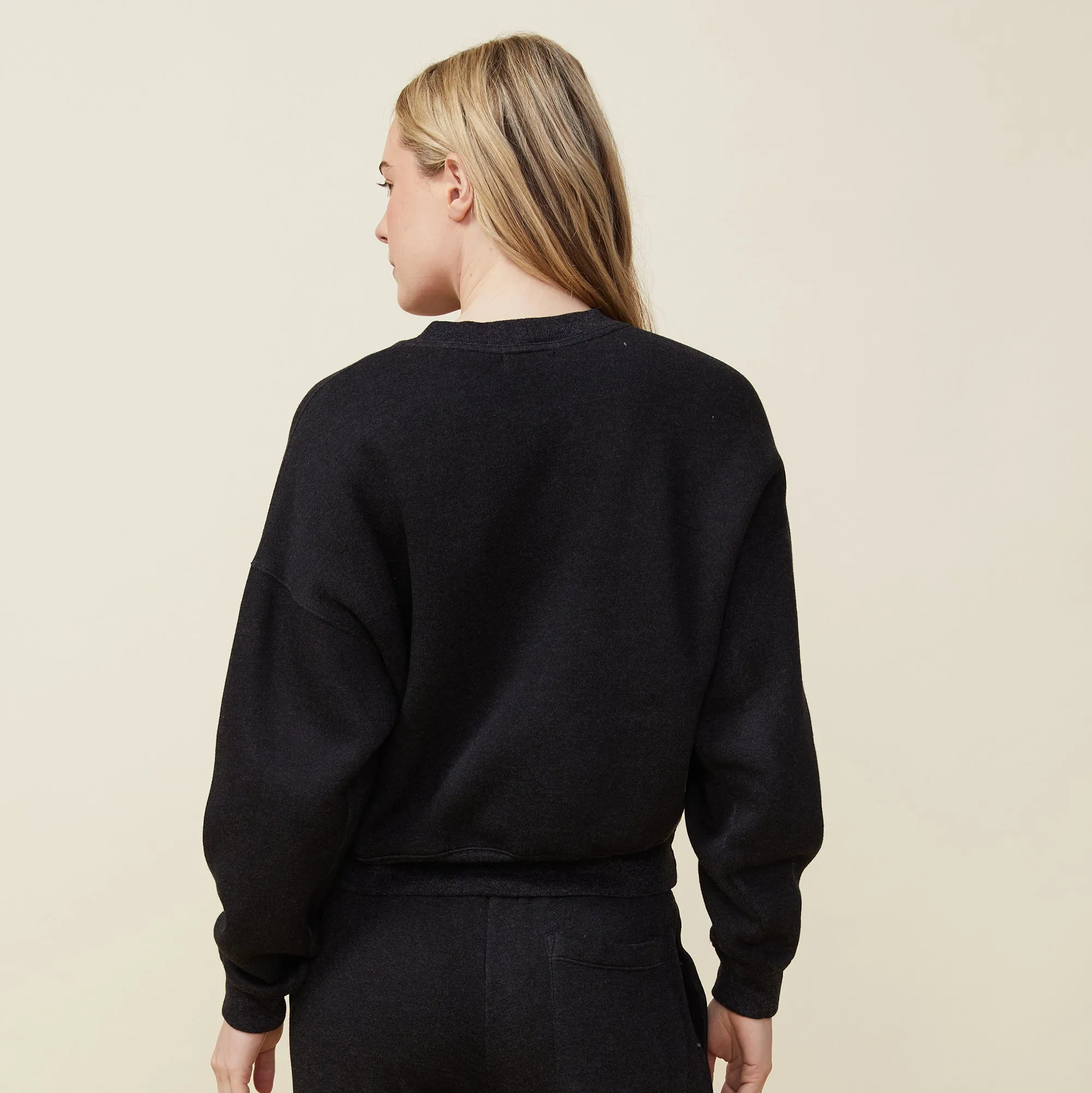 Teddy Fleece Crew Neck Sweatshirt sold by Monrow product image thumbnail 3