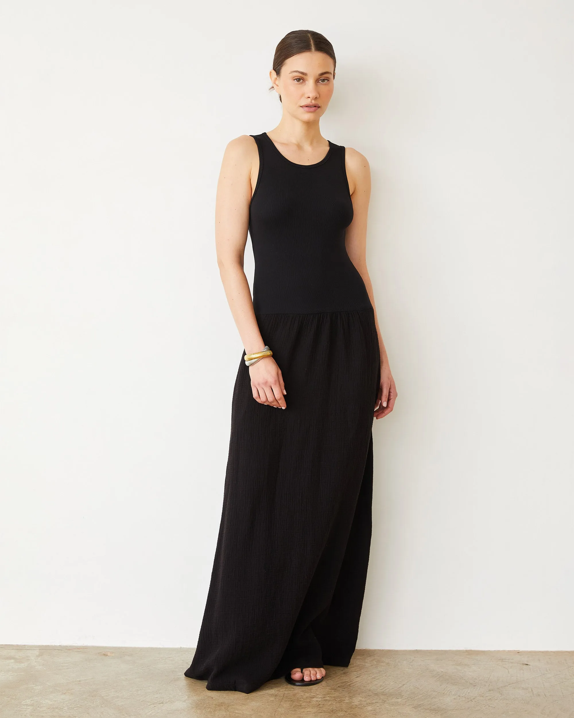 Mix Media Tank Maxi Dress sold by Monrow