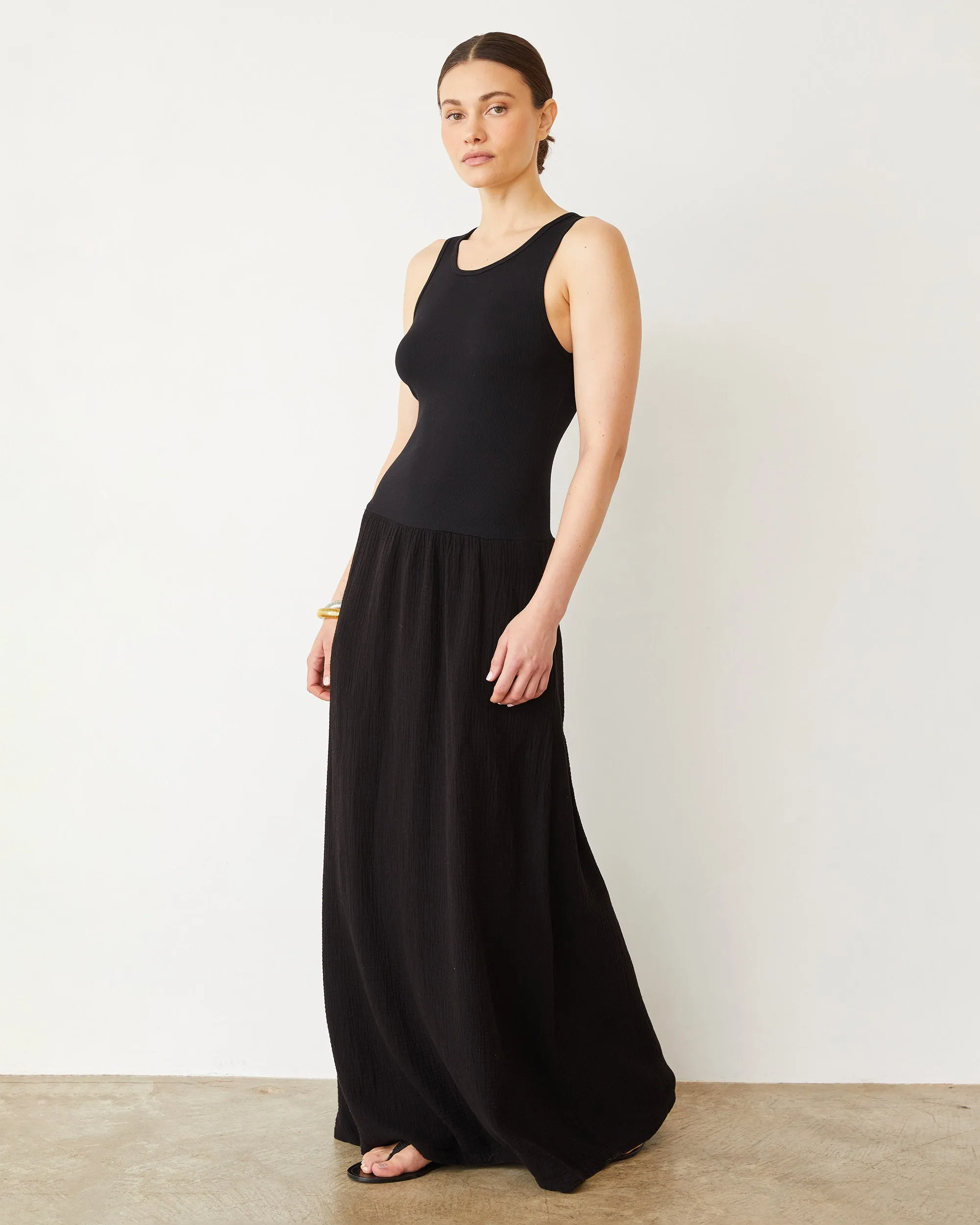 Mix Media Tank Maxi Dress sold by Monrow product image thumbnail 2