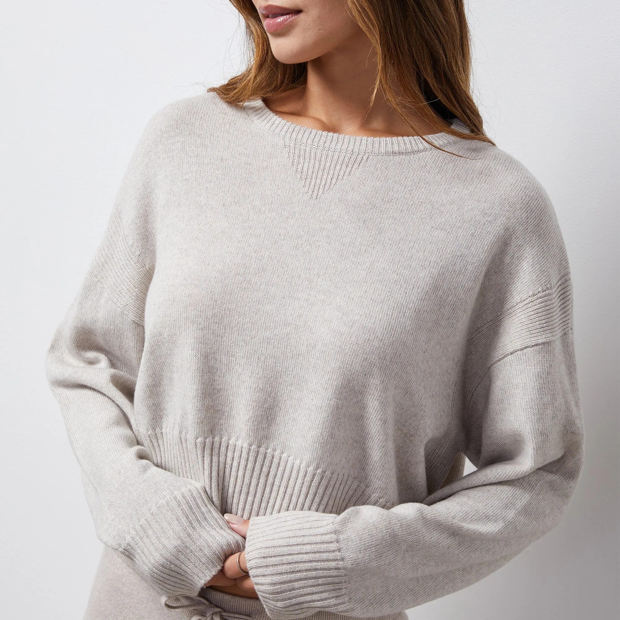 Wool Cashmere Crew Neck Sweater sold by Monrow product image thumbnail 2