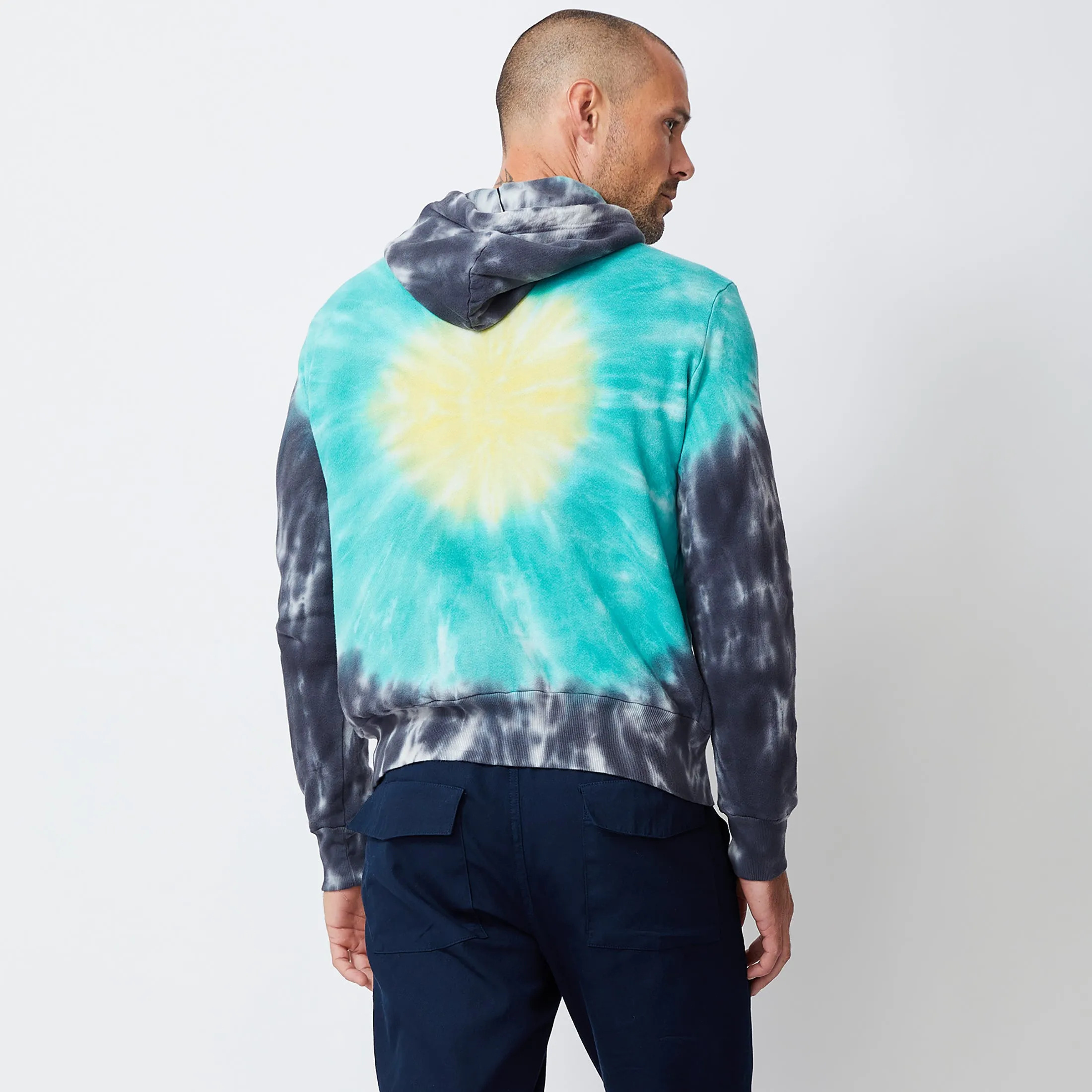 Sunburst Tie Dye Pullover Hoody sold by Monrow product image thumbnail 4