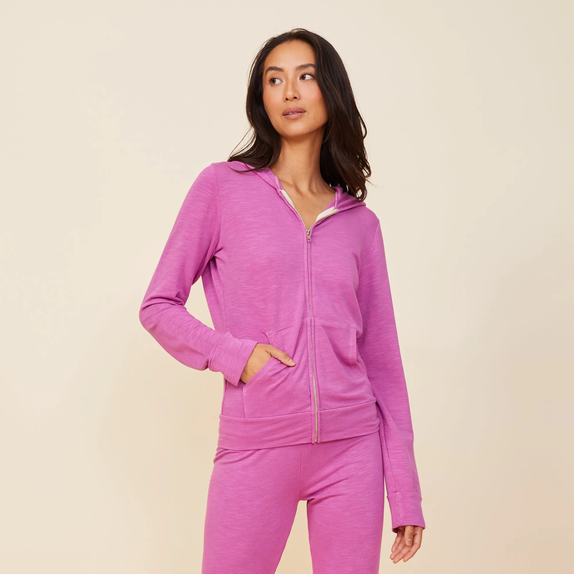 Supersoft Zip Up Hoody sold by Monrow product image thumbnail 2