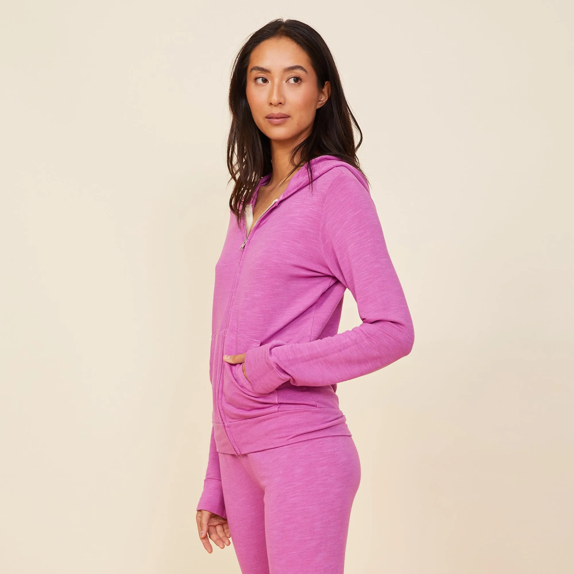 Supersoft Zip Up Hoody sold by Monrow product image thumbnail 4